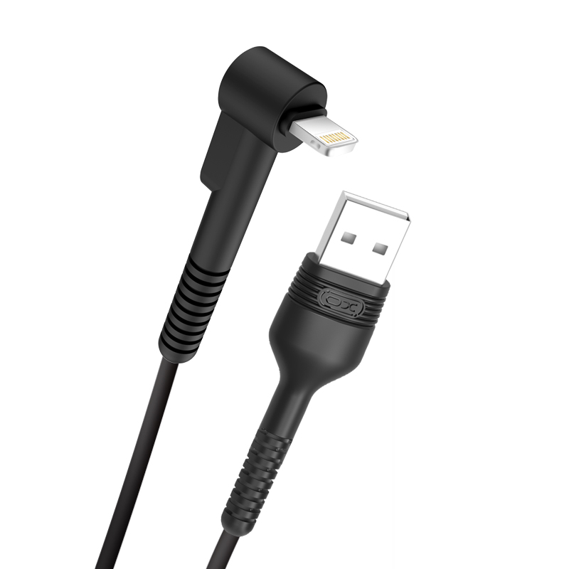 XO Game Stand 2.1A Lightning USB Cable NB100 - Black
