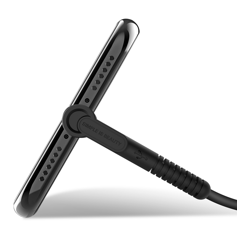 XO Game Stand 2.1A Lightning USB Cable NB100 - Black