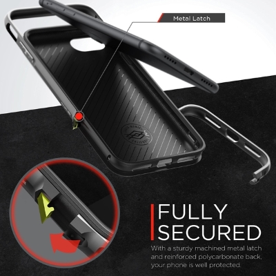 X-doria Apple iPhone 7/iPhone 8 Hard Case Defence Lux - 3X170101A | 6950941449342 Black Leather