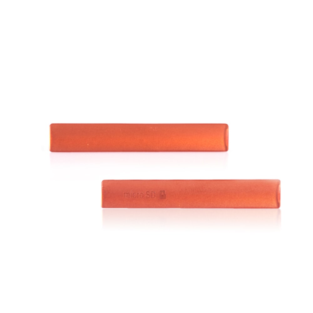 Sony Xperia Z3 Compact (D5803) Side Plugs Set 1284-3482 & 1284-3487 Orange