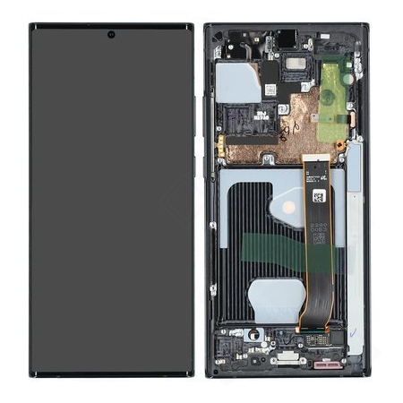 Samsung SM-N985F Galaxy Note 20 Ultra/SM-N986F Galaxy Note 20 Ultra 5G LCD Display + Touchscreen + Frame - GH82-23597A/GH82-23596A/GH82-23621A/GH82-23622A/GH82-23511A/GH82-23599A - Black