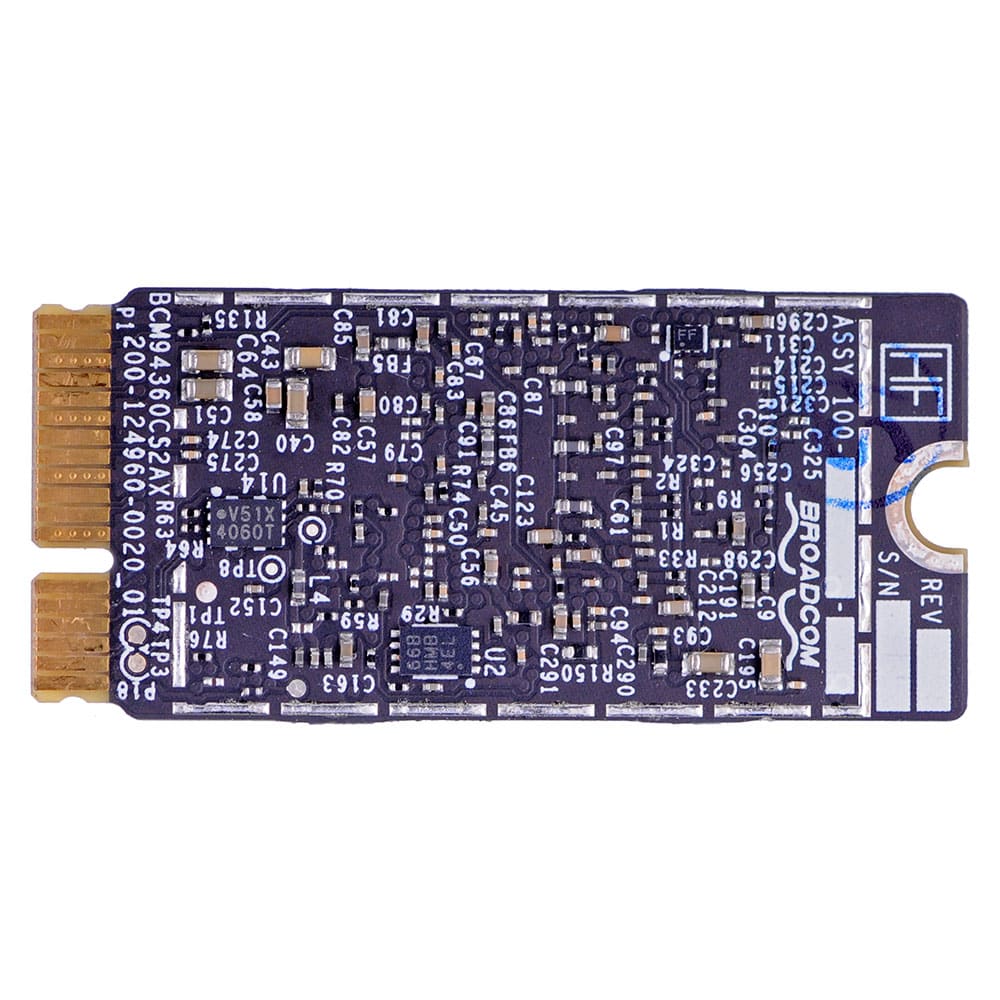 Apple MacBook Air 13 Inch - A1369/MacBook Air 13 Inch - A1466/MacBook Air 11 Inch - A1370/MacBook Air 11 Inch - A1465 Airport Card #BCM94360CS2 (2013 - 2015) 