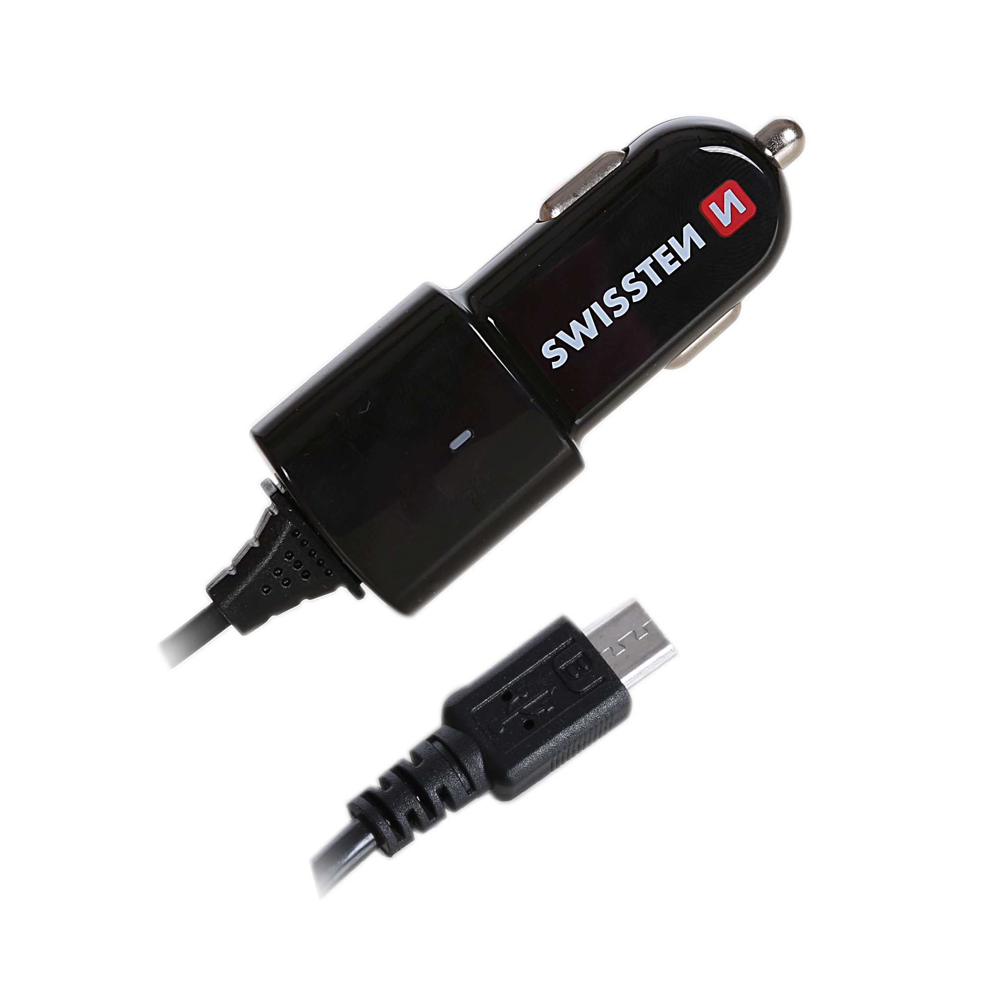 Swissten 1A Micro USB Car Charger - 20111100 - Black