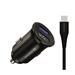 Swissten 5A SuperCharge Car Charger (32.5W) - 20116100 + Type-C USB Cable - Black