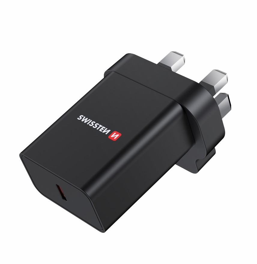 Swissten USB-C UK Travel Charger (25W) 22045300