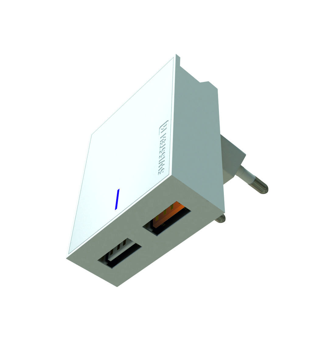 Swissten Slim Travel Charger (23W) - 22049600 - White
