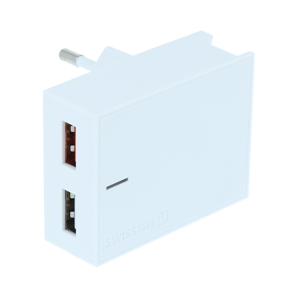 Swissten Slim Travel Charger (23W) - 22049600 - White