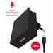 Swissten Fast Charging Travel Charger (25W) - 22050100 + Type-C USB Cable - Black