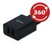 Swissten 2.1A Dual Port Travel Charger (10.5W) - 22052000 + Micro USB Cable - Black
