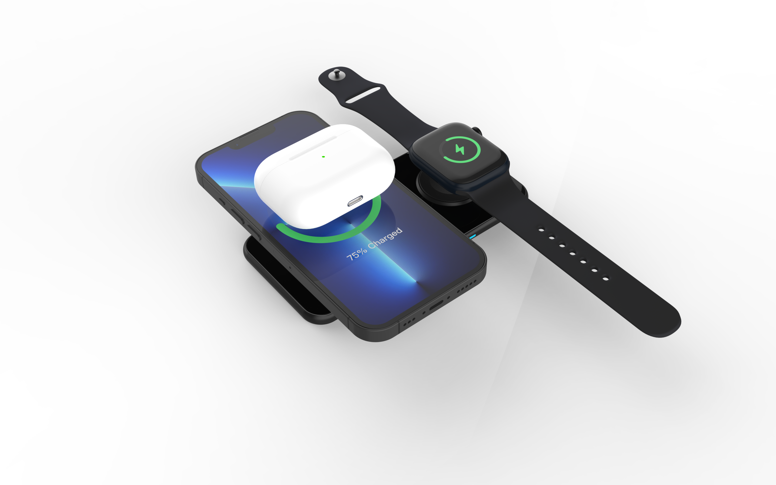 Swissten Dual Wireless Charger - 22055520 - Black