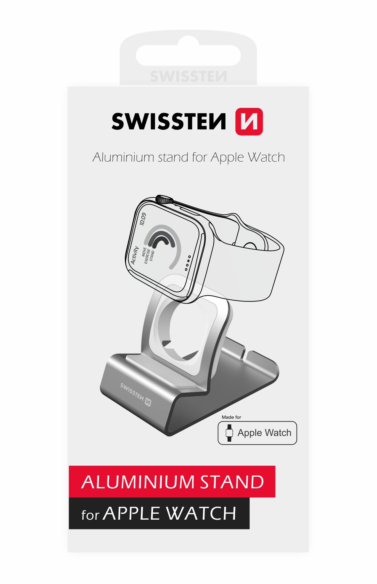 Swissten Apple Watch Stand - 25005100 - Silver