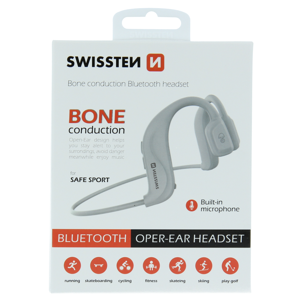 Swissten Bone Conduction Earphones - 51106091 - White