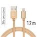 Swissten Textile MFI Lightning Cable - 71524204 - 1.2m - Gold