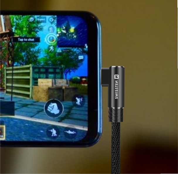 Swissten Arcade Gaming  Lightning Cable - 71527700 - 1.2m - Black