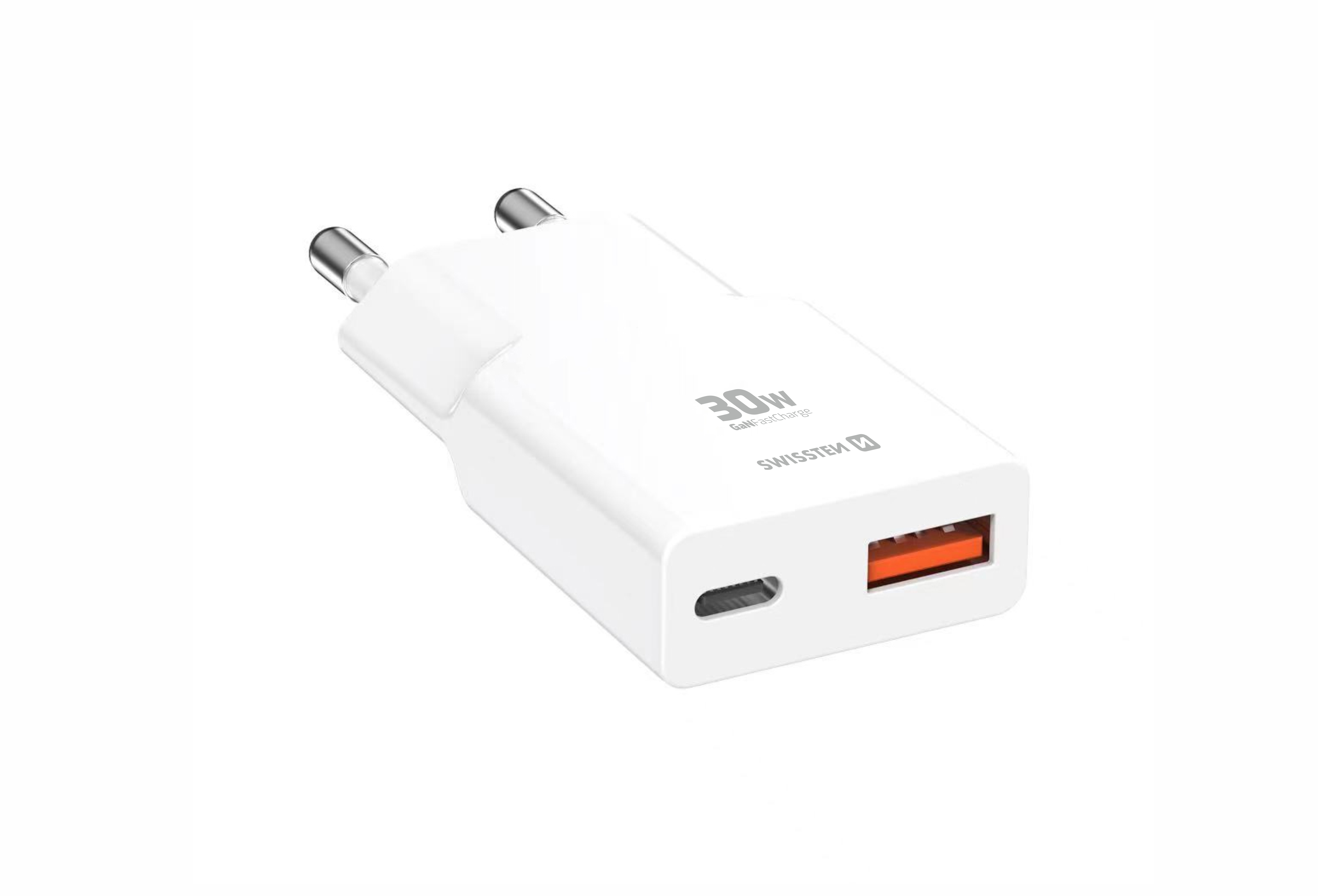 Swissten Slim GaN Travel Charger (30W) - 22070201