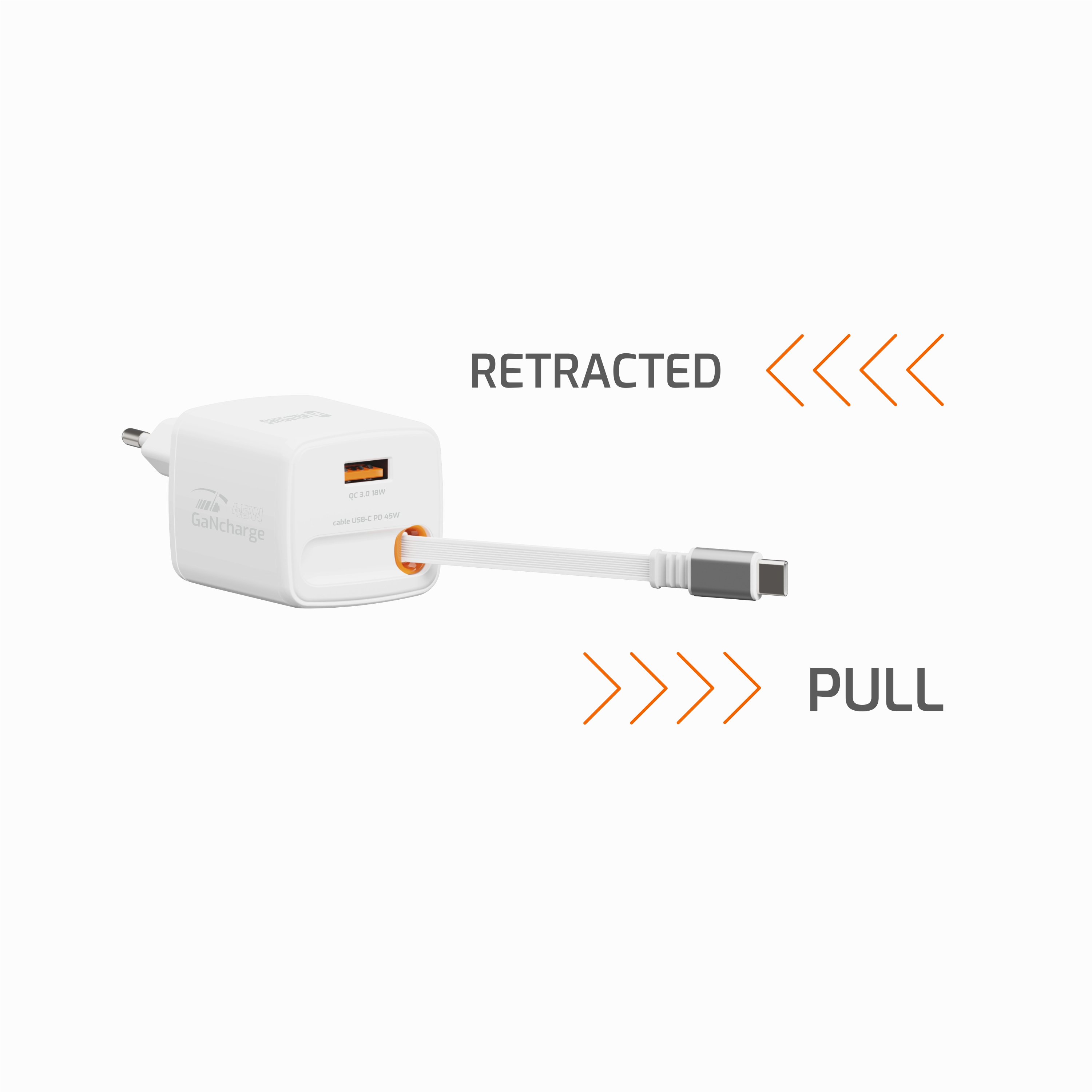 Swissten 45W oplader - White