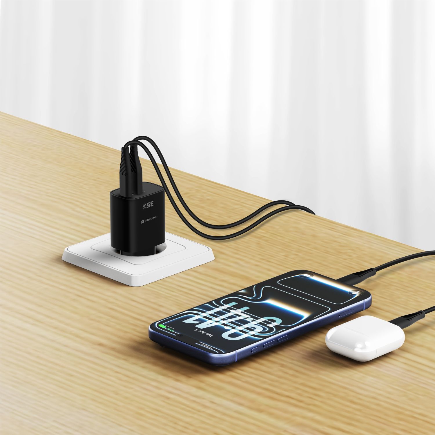 Swissten  oplader - USB-C - Black