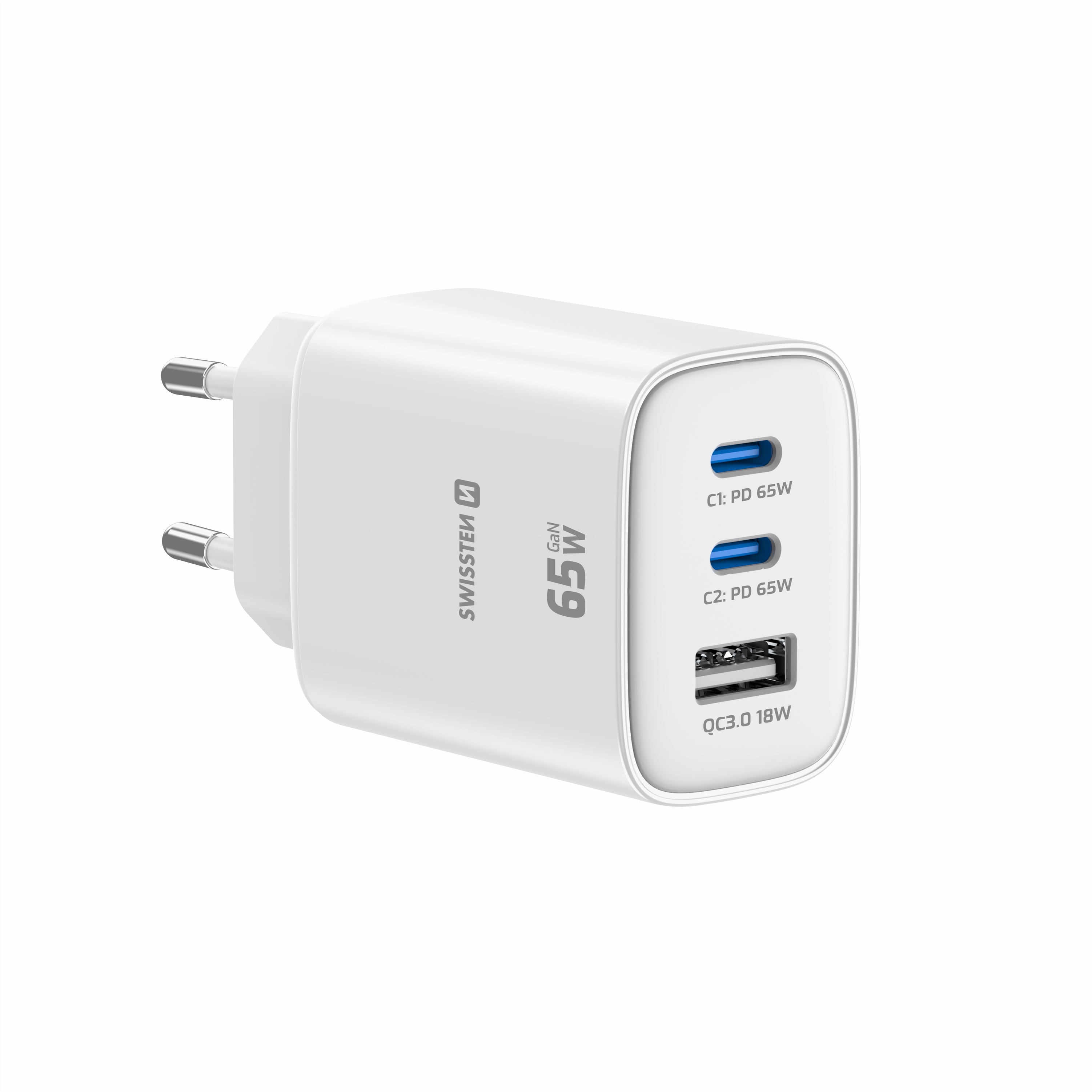 Swissten 65W oplader - USB-C - White