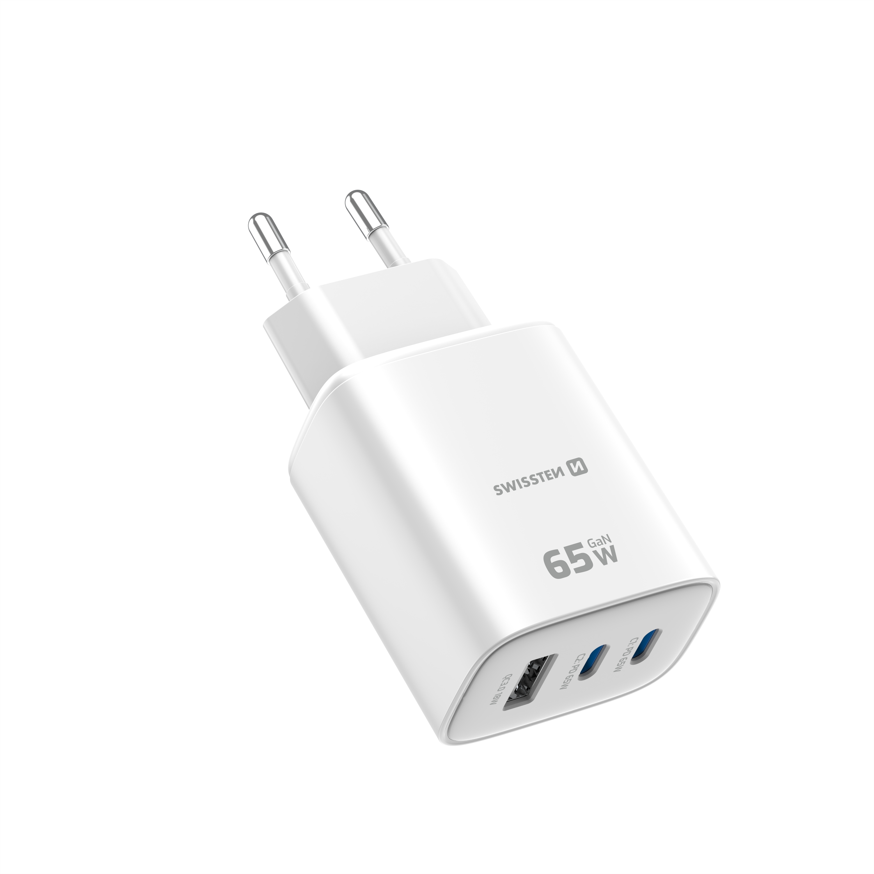 Swissten 65W oplader - USB-C - White