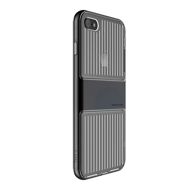 Baseus - Double Protection TPU Case for iPhone 7/8 - Black