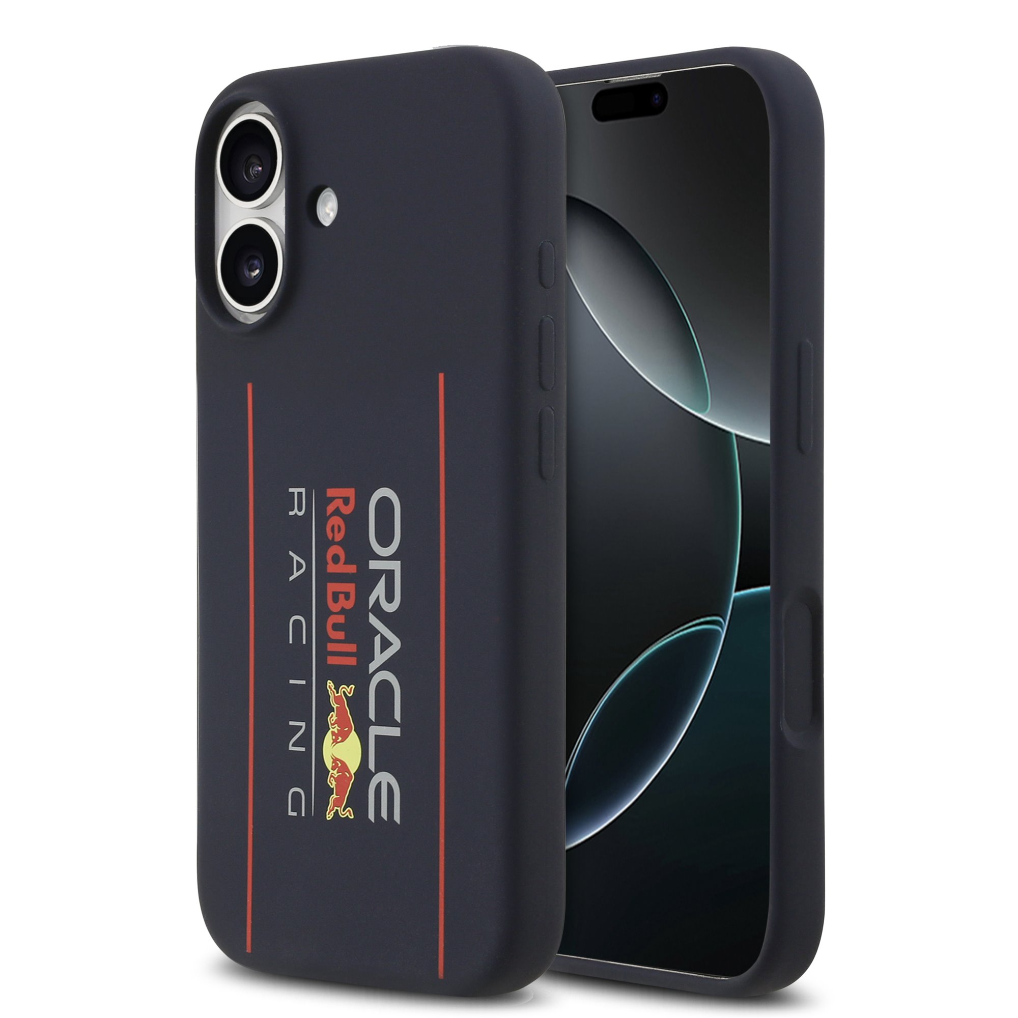Red Bull iPhone 17 MagSafe Liquid Silicon Case With Vertical Logo - 3666339527587 - Navy