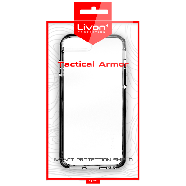 Livon Apple iPhone 7/iPhone 8 Tactical Armor - Pure Shield - Black