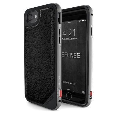 X-doria Apple iPhone 7/iPhone 8 Hard Case Defence Lux - 3X170101A | 6950941449342 Black Leather