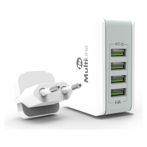 Multiline Powerstation 4.4A - 4-port USB - MW4403