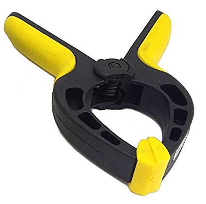 Spring Clamp Tool 6 Inch Heavy Duty; 3 Inch Opening Black/Yellow