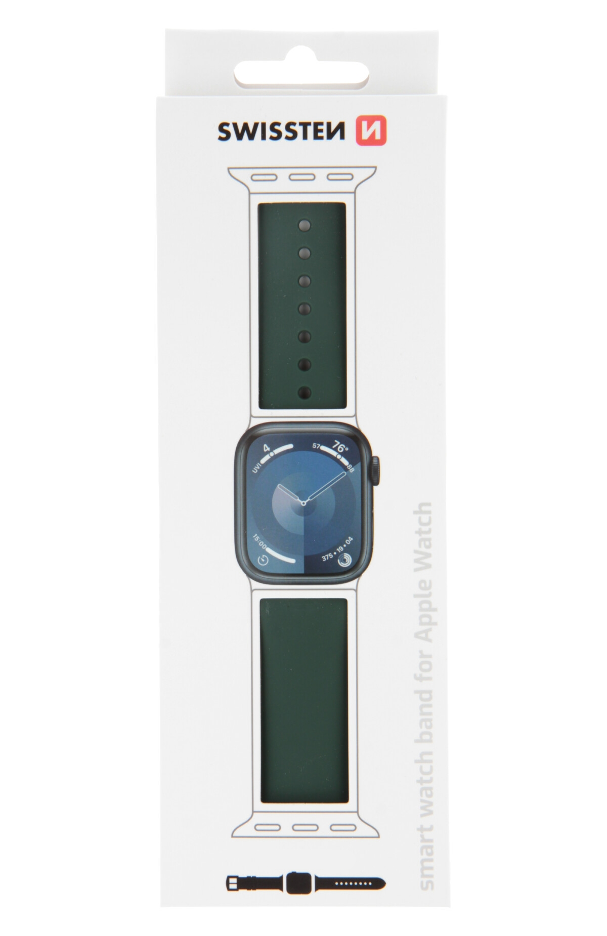 Swissten Apple Watch 42-49mm Silicone Band - 46000116 - Green-