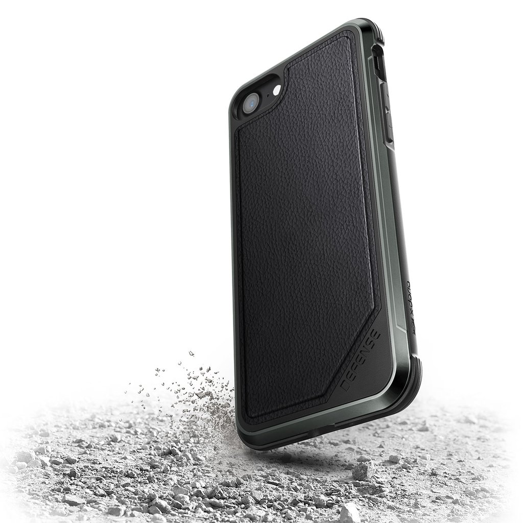 X-doria Apple iPhone 7/iPhone 8 Hard Case Defence Lux - 3X170152A | 6950941460569 Black Leather