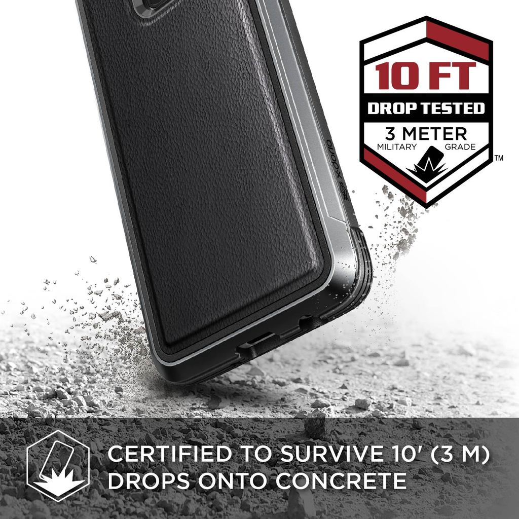 X-doria Samsung G965F Galaxy S9 Plus Hard Case Defence Lux - 3X3P4697A | 6950941468190 Black Leather