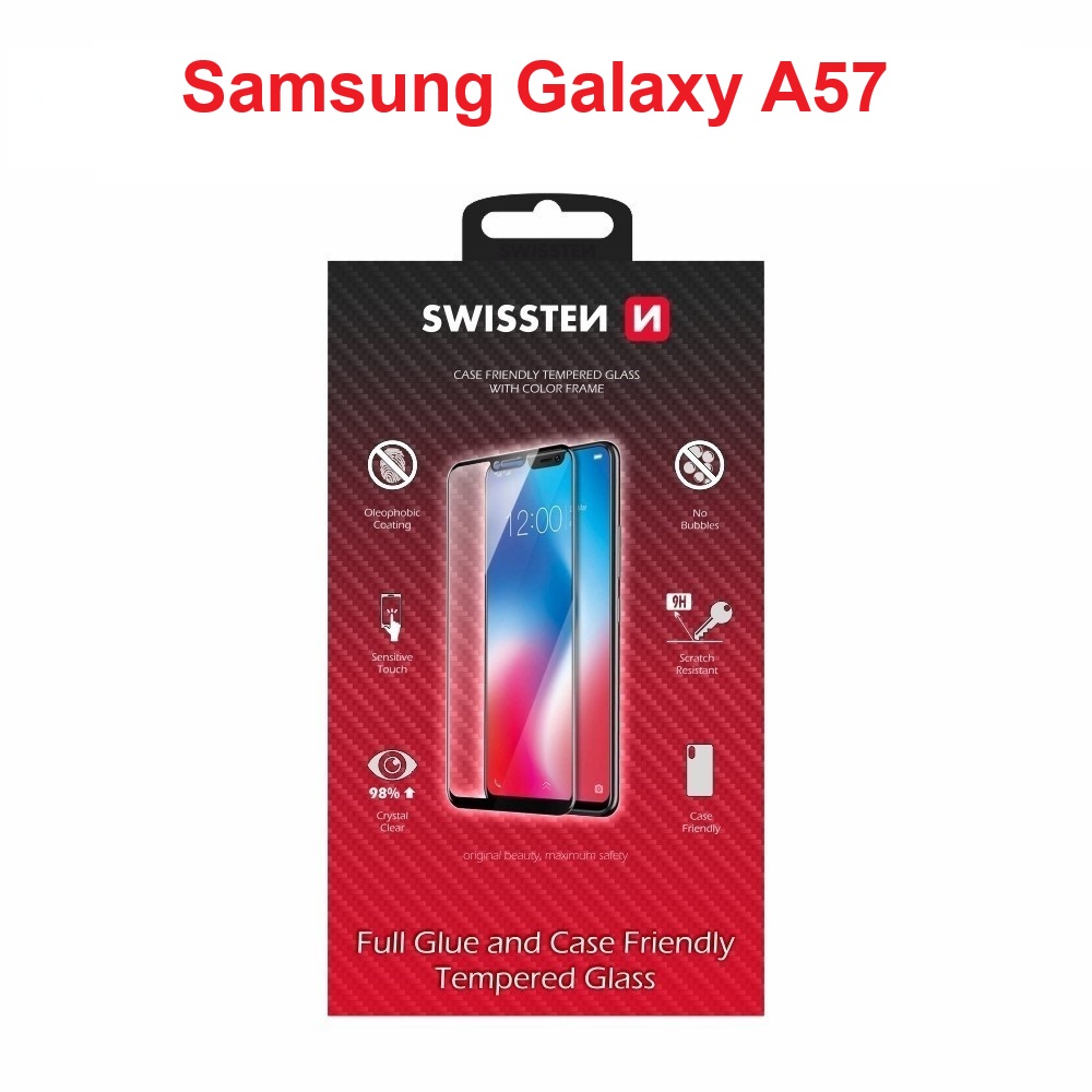 Swissten SM-A576B Galaxy A57 Tempered Glass - 54501899 - Full Glue - Black