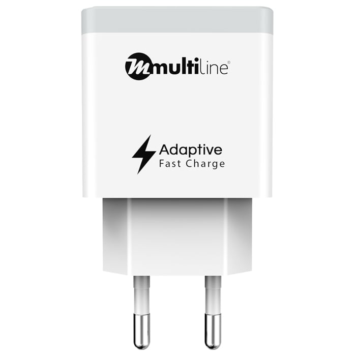 Multiline Xtreme Home Charger - 3.0A / 18W - incl. Lightning USB Cable