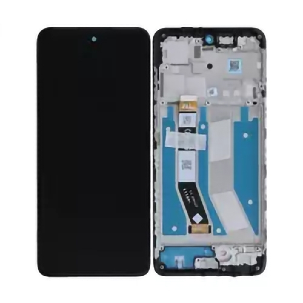 Motorola Moto G73 (XT2237-2) LCD Display + Touchscreen + Frame - 5D68C22272 - Black