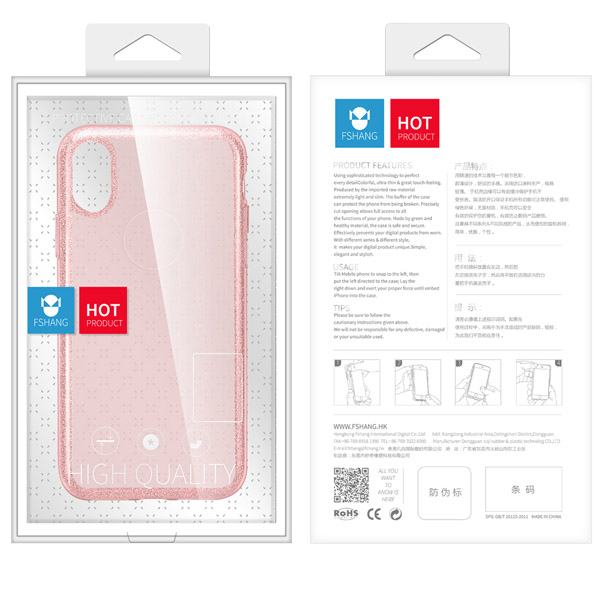Fshang iPhone X/iPhone XS TPU Case - Phantom Series Black