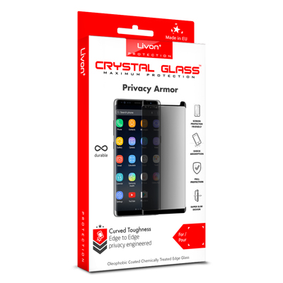Livon Apple iPhone XS Max/iPhone 11 Pro Max Tempered Glass Privacy Armor 