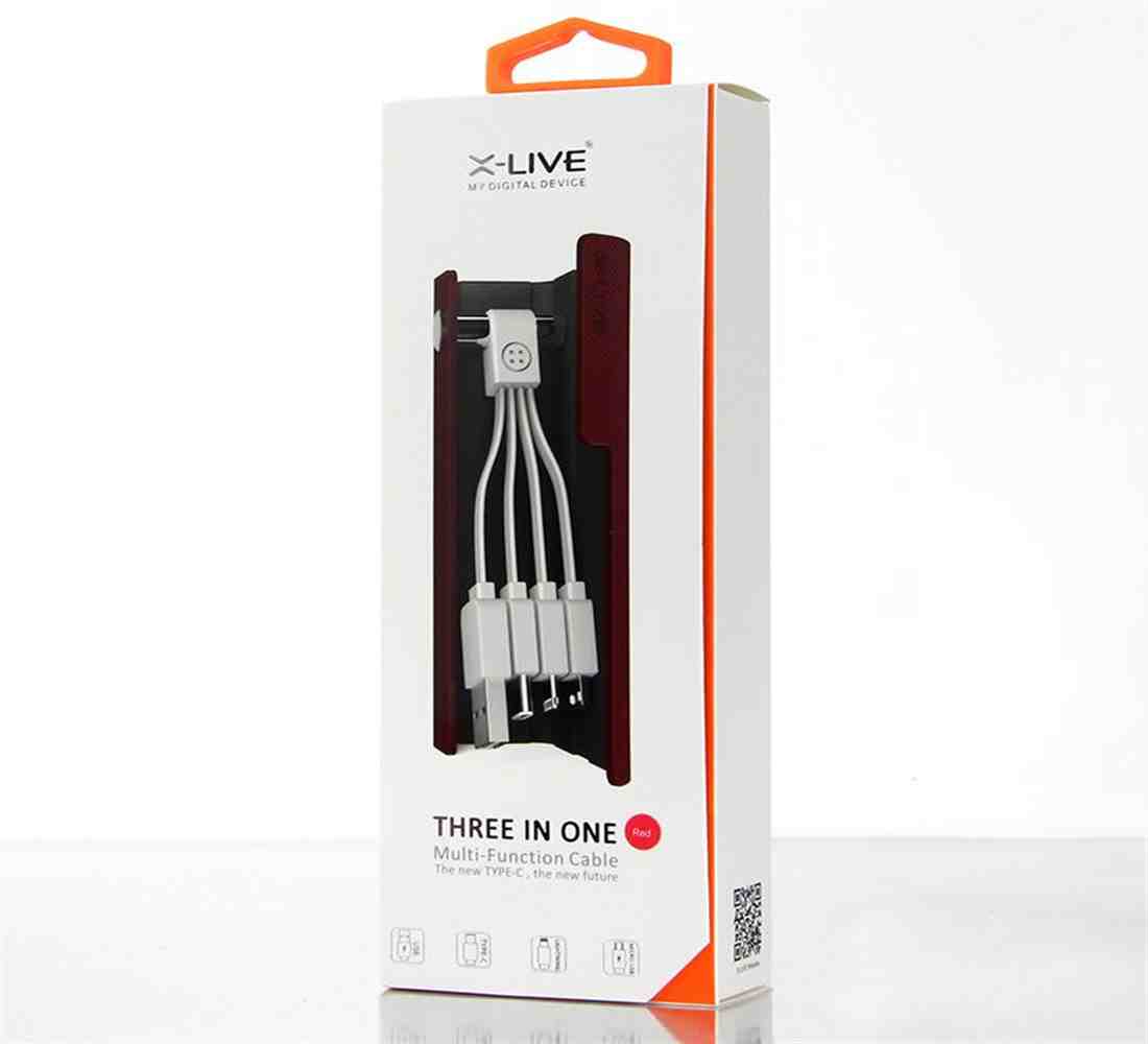 X-LIVE - Three In One Multi-Function Cable