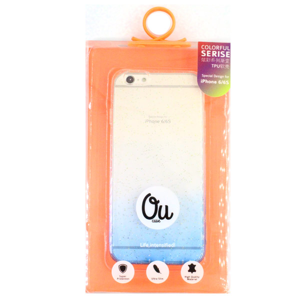 Oucase Apple iPhone 6G/iPhone 6S Anti-Slip TPU Case Colorful Series - Blue