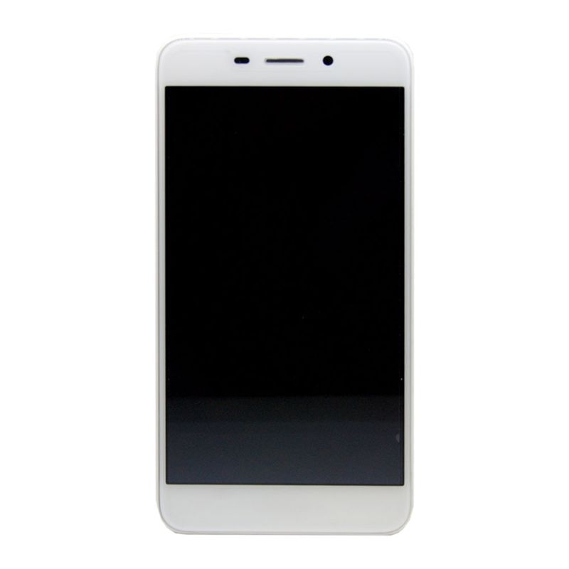 Huawei Honor 6C Pro (JMM-L22) LCD Display + Touchscreen + Frame Incl. Battery and Parts 02351LNB White Gold