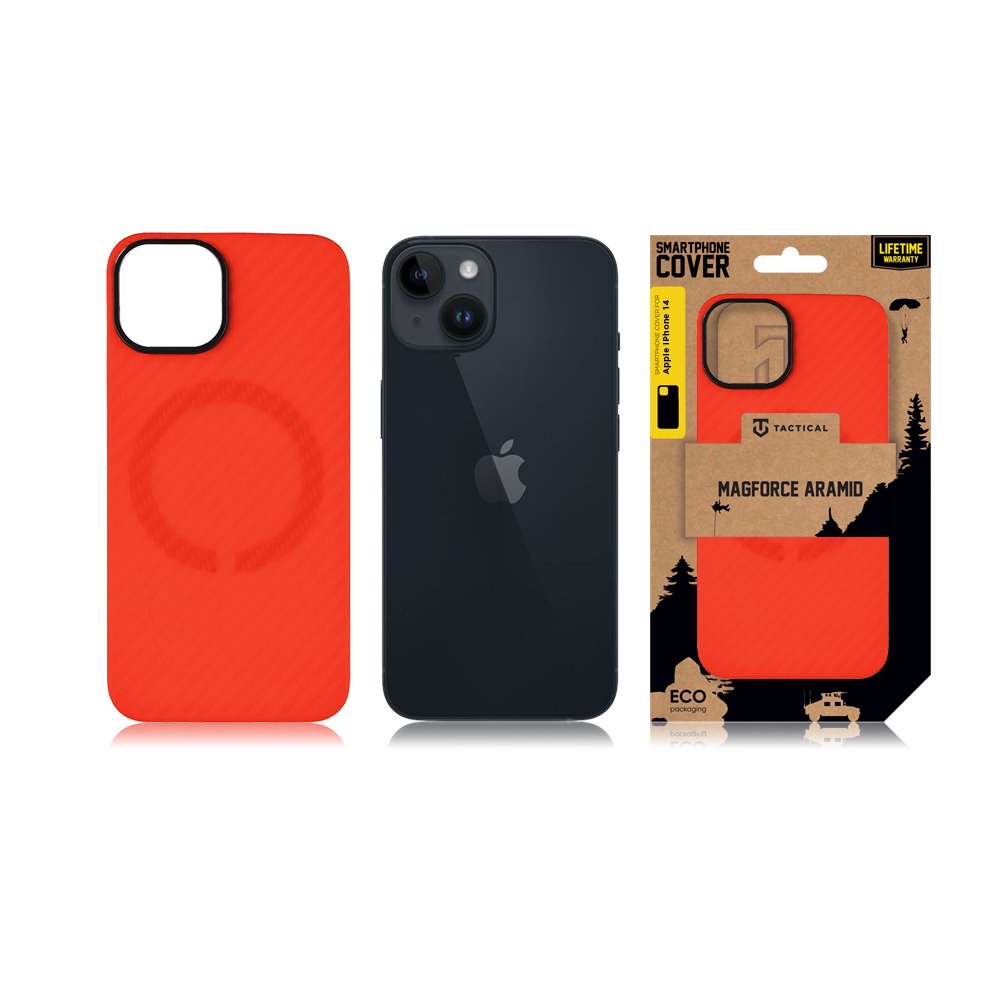 Tactical iPhone 14 MagForce Aramid Limited Edition Cover - 8596311256448 - Bloody Mary