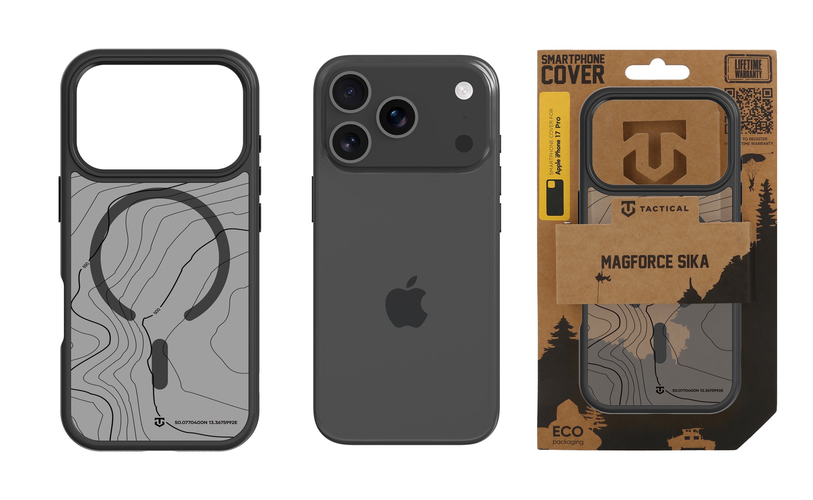 Tactical iPhone 17 Pro MagForce Hyperstealth Sika Cover - 8596311282393 - Asphalt
