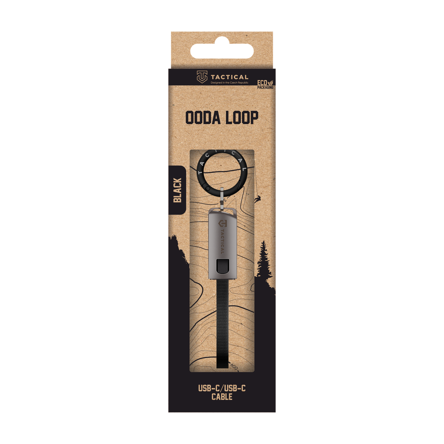 Tactical OODA Loop USB-C To USB-C Cable - 8596311289194 - Black