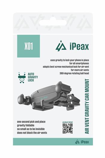 iPeax X01 Car Holder - 90010146 - Black