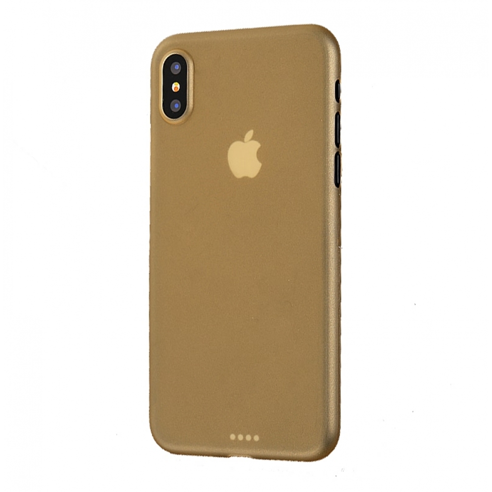 Fshang iPhone X TPU Case - Star Series - Gold