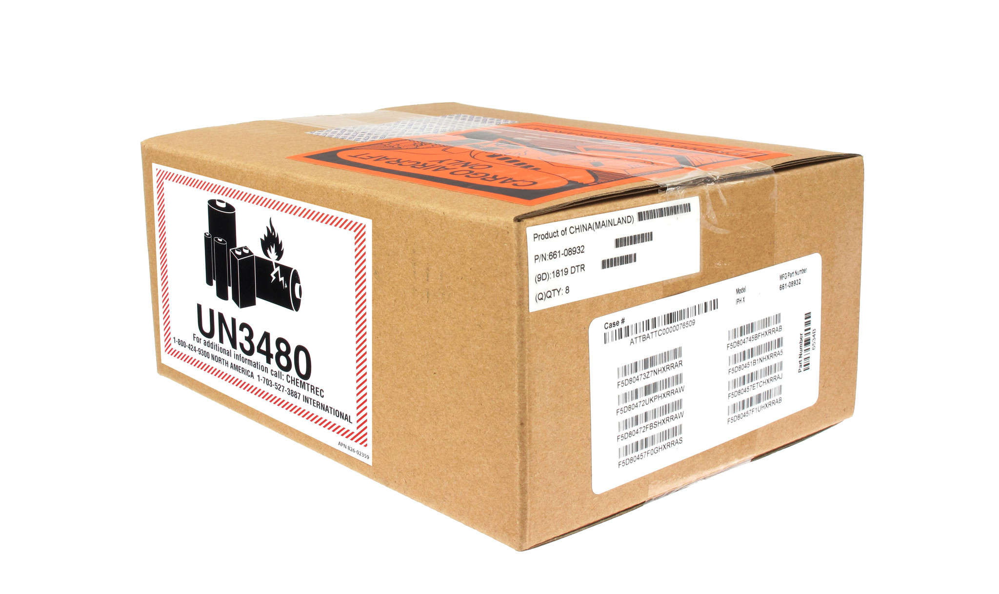 Apple iPhone X Battery 2716 mAh Incl. Adhesive Tape 616-00346 - 661-08932