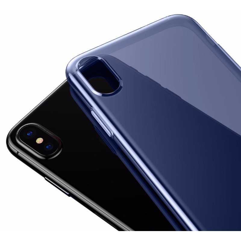 Baseus Apple iPhone X TPU Case Slim Series - Clear Blue