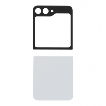 Samsung SM-F741B Galaxy Flip 6 Backcover - Top & Bottom  - White