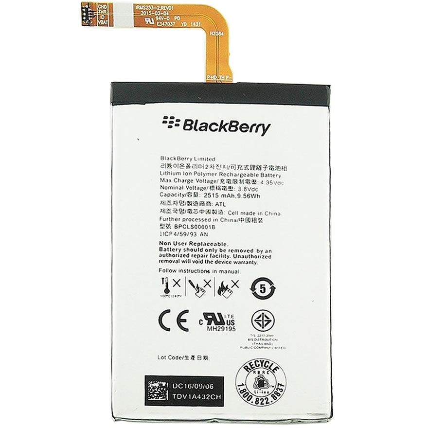 Blackberry Q20 Classic Battery BPCLS00001B - 2515mAh 
