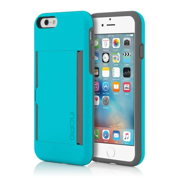  Incipio - iPhone 6G/iPhone 6S - Credit Card With Kick Stand Case - Blue
